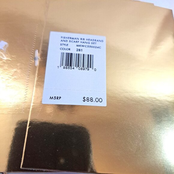 Michael Kors Women's Tan Scarf and Headband Set NWT - Picture 8 of 10